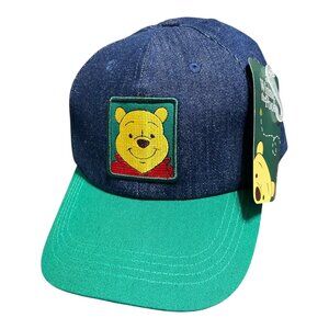 Disney‎ Parks Winnie the Pooh Hat Baseball Cap New with Tag Denim style